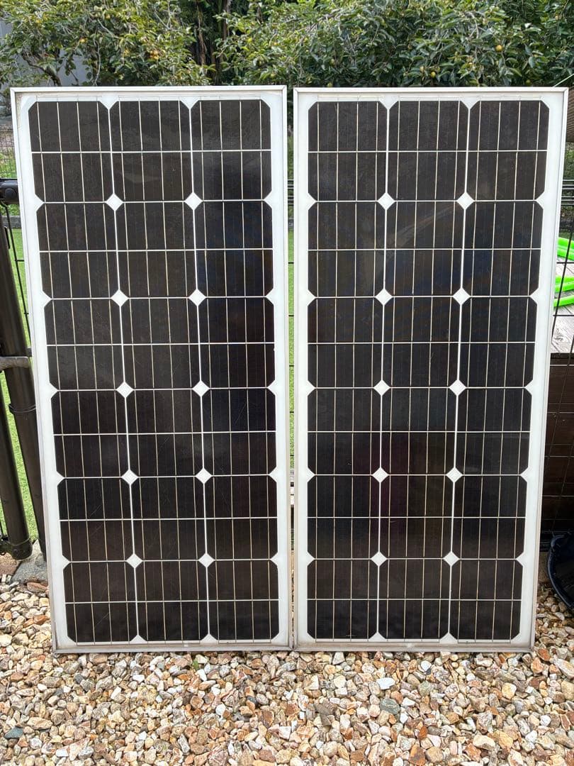 ソーラーパネル　100w　12v　2枚