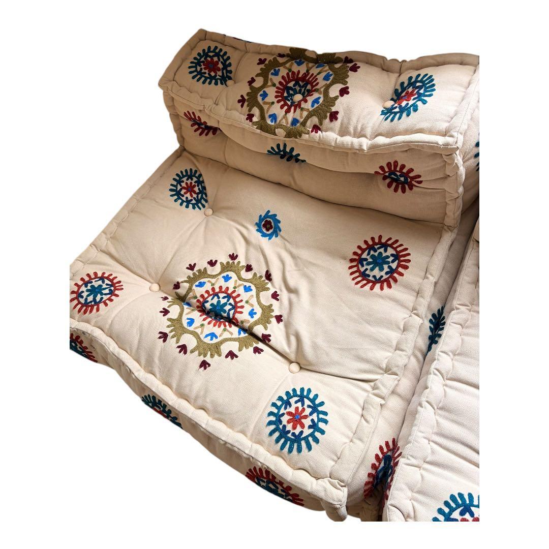 Y*様 【美品】アデペシュ ブロックマルチソファ 2人掛けコンプリート品