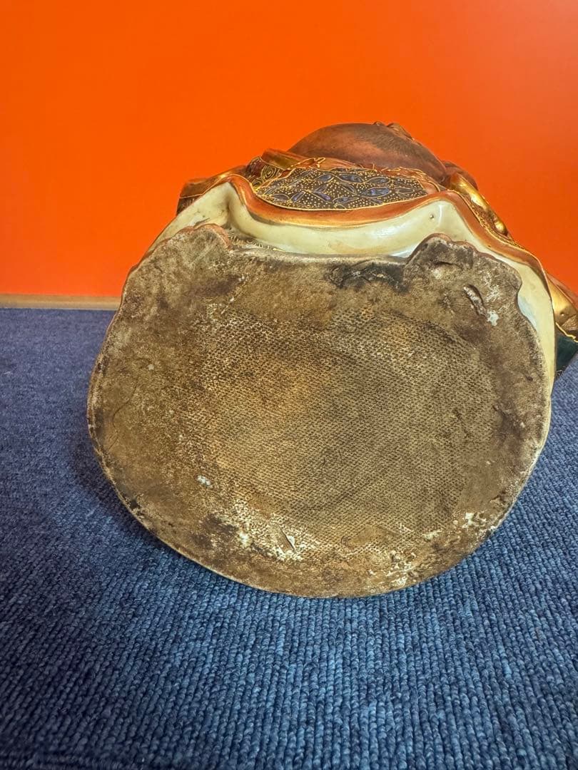 1739 九谷焼　布袋　縁起物 七福神 置物 神仏物 アンティーク 時代物