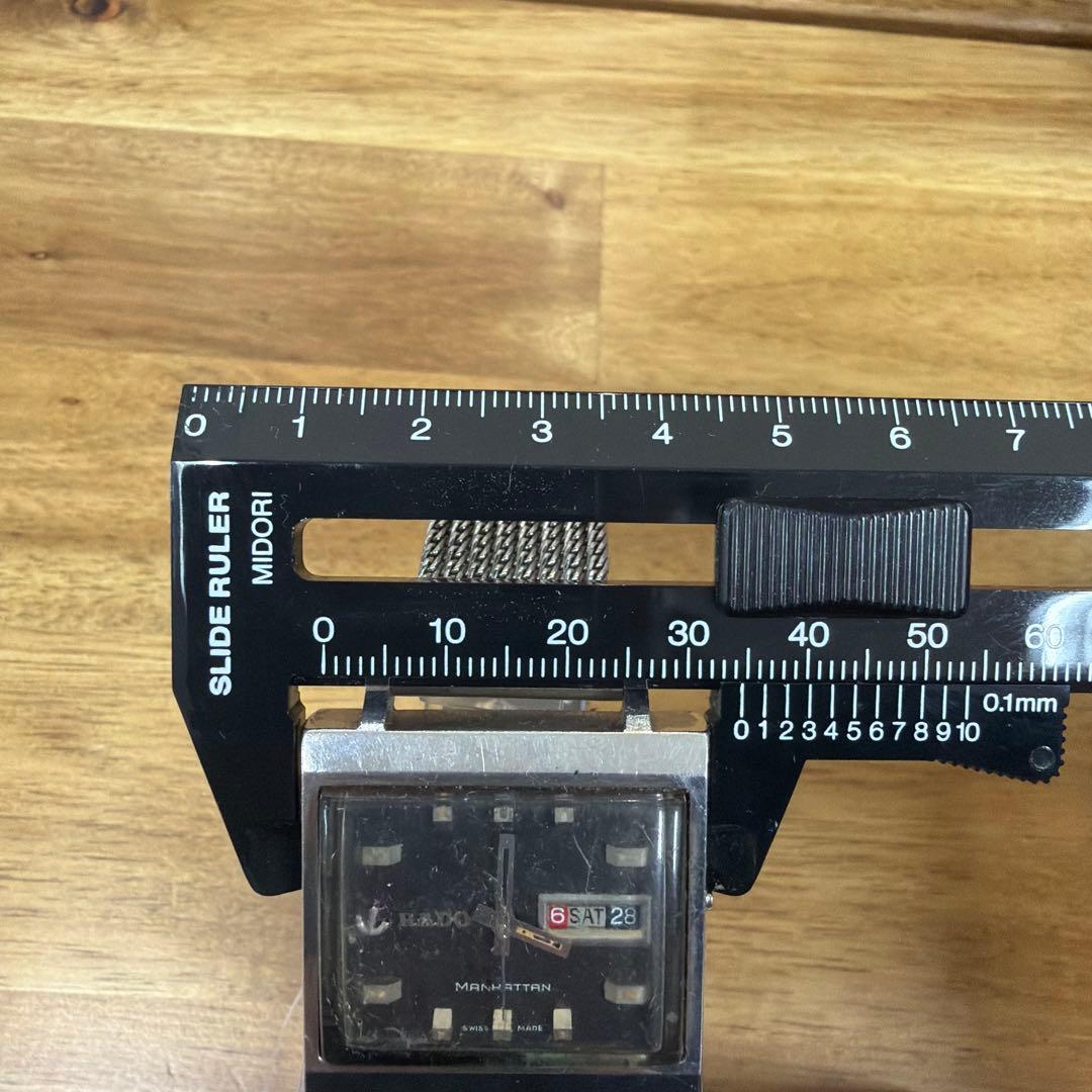 希少　稼働　RADO マンハッタン メッシュバンド　ATリュウズ破損