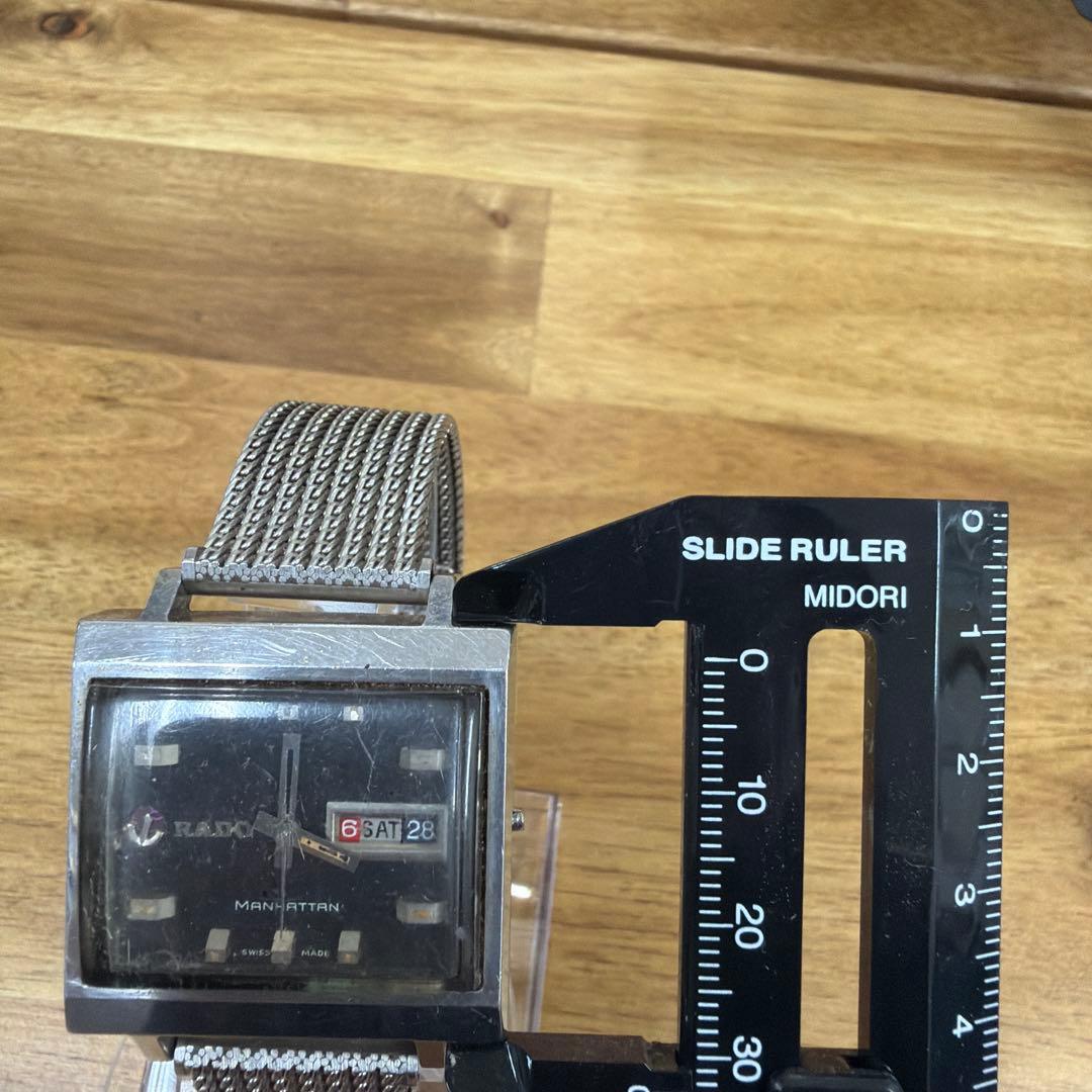 希少　稼働　RADO マンハッタン メッシュバンド　ATリュウズ破損