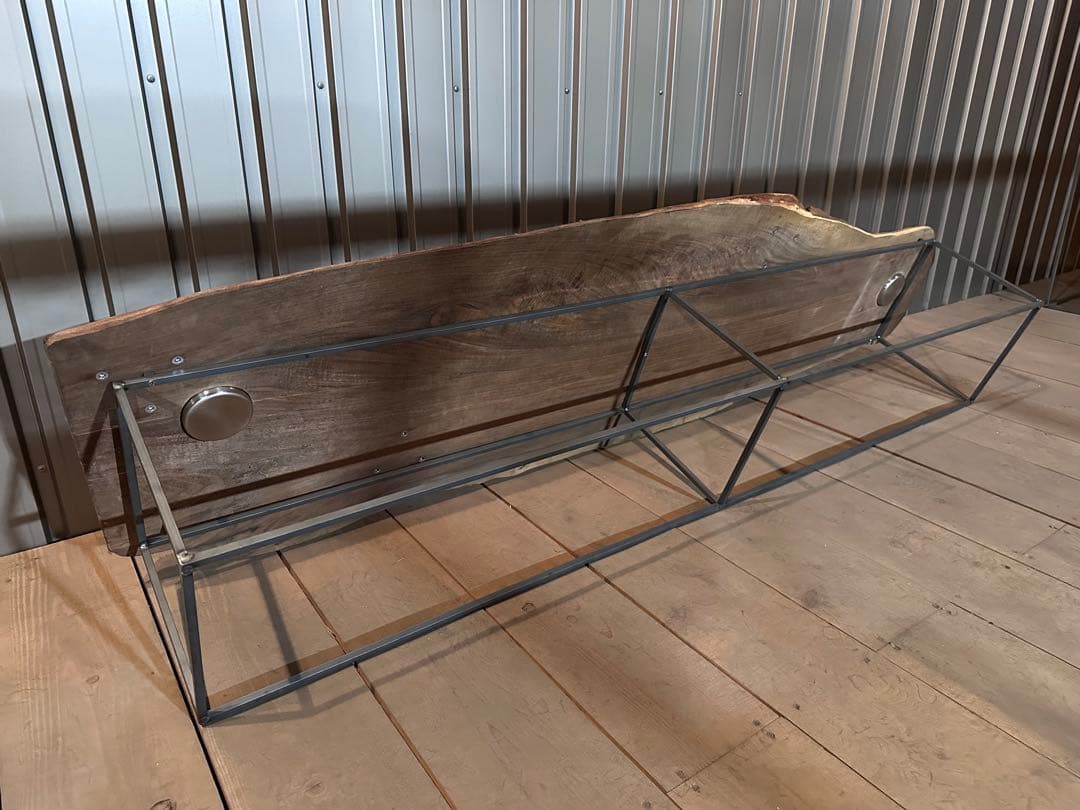 【早い者勝ち！SALE！】　一枚板テーブル　ウォールナット　ベンチ　ローテーブル