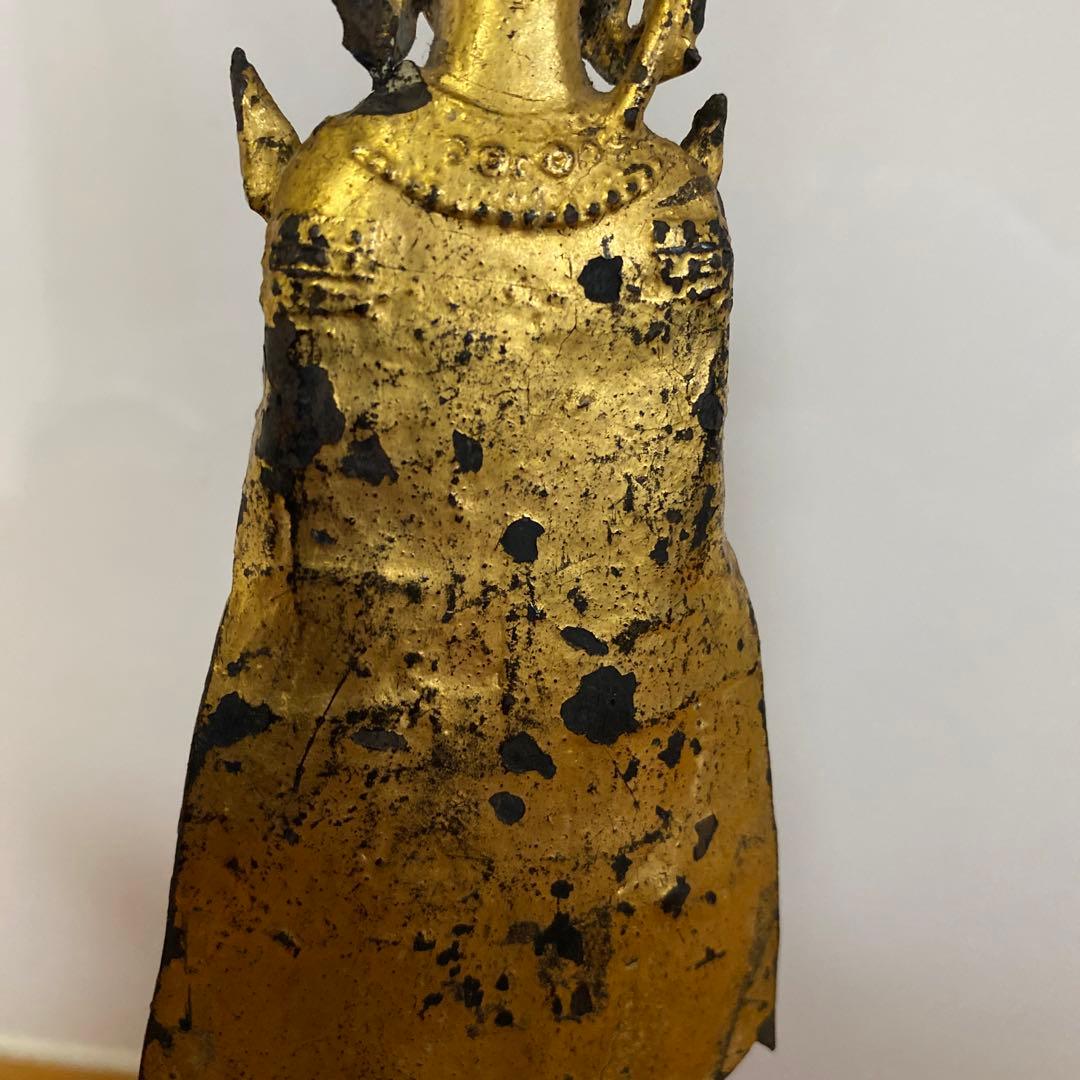 タイ 仏教美術 仏像 銅鍍金 宝冠仏像