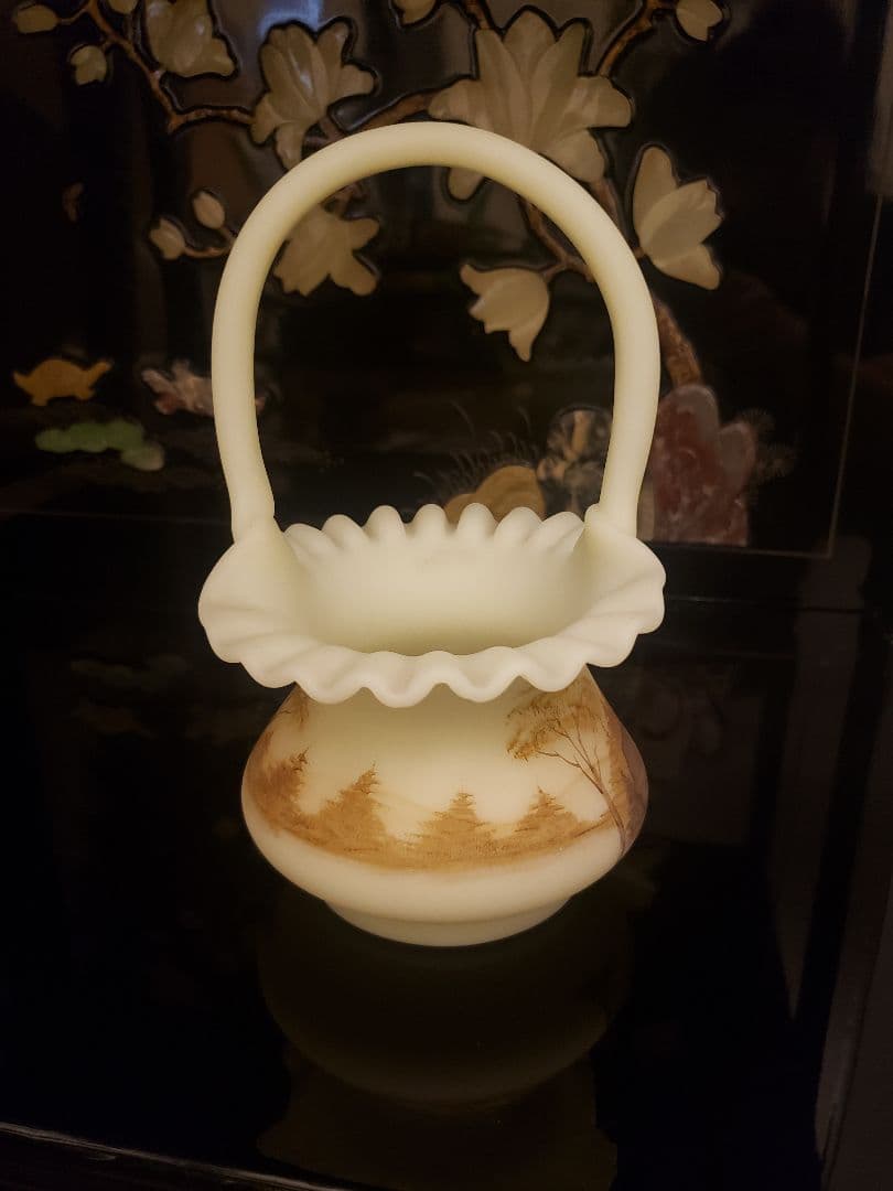 フェントン社 Fenton フェントン アートガラス ウランガラス 置物