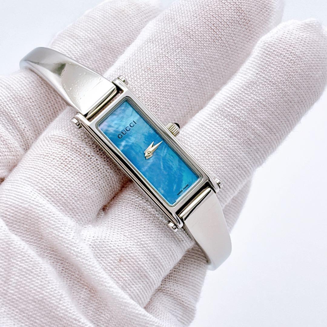 【希少・電池新品・付属品】GUCCI 1500L ブルーシェル レディース