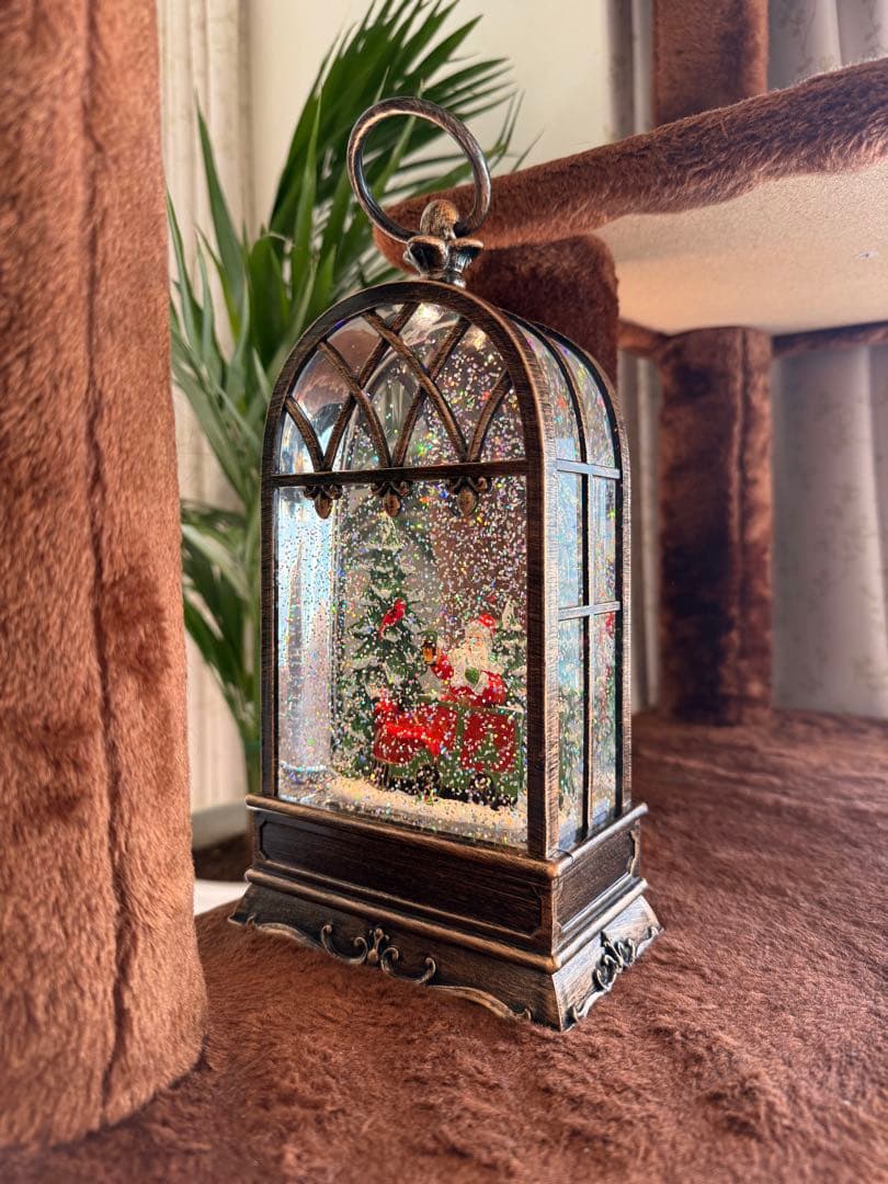 クリスマス ランタン型スノードーム