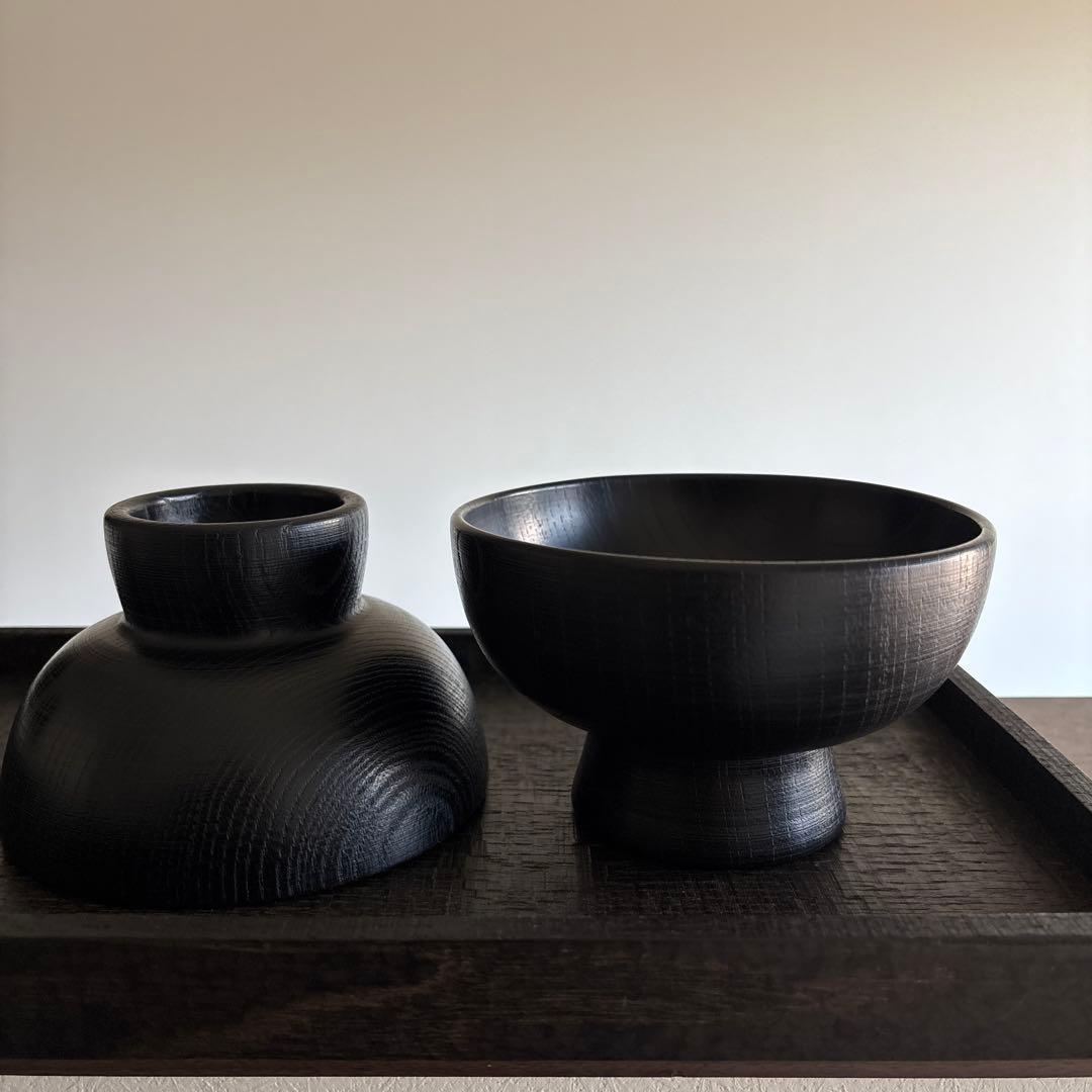 木工作家 豊田豪史さん◻️黒漆汁椀 2点◻️新品未使用