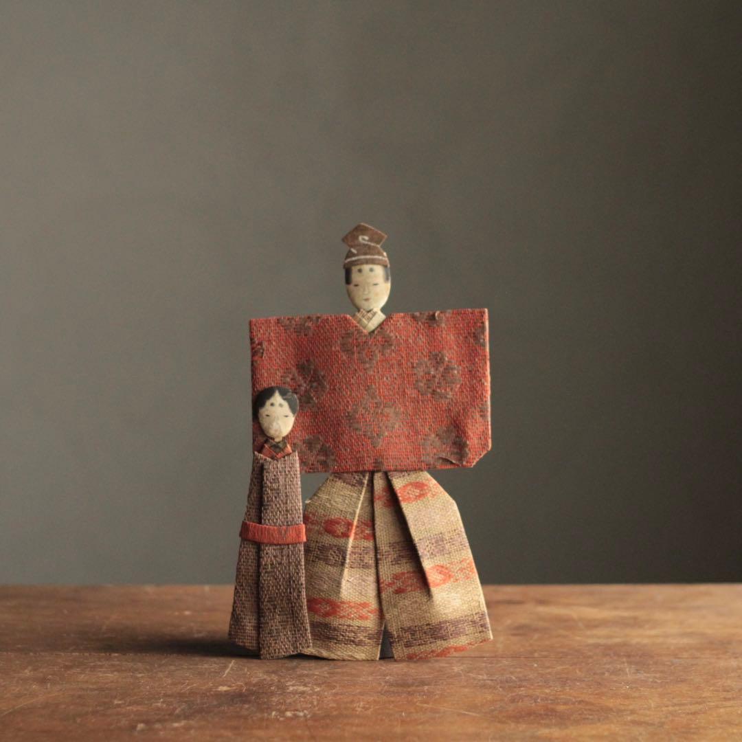 大正〜昭和頃 紙雛 No.2 立雛 雛人形 古道具 アンティーク
