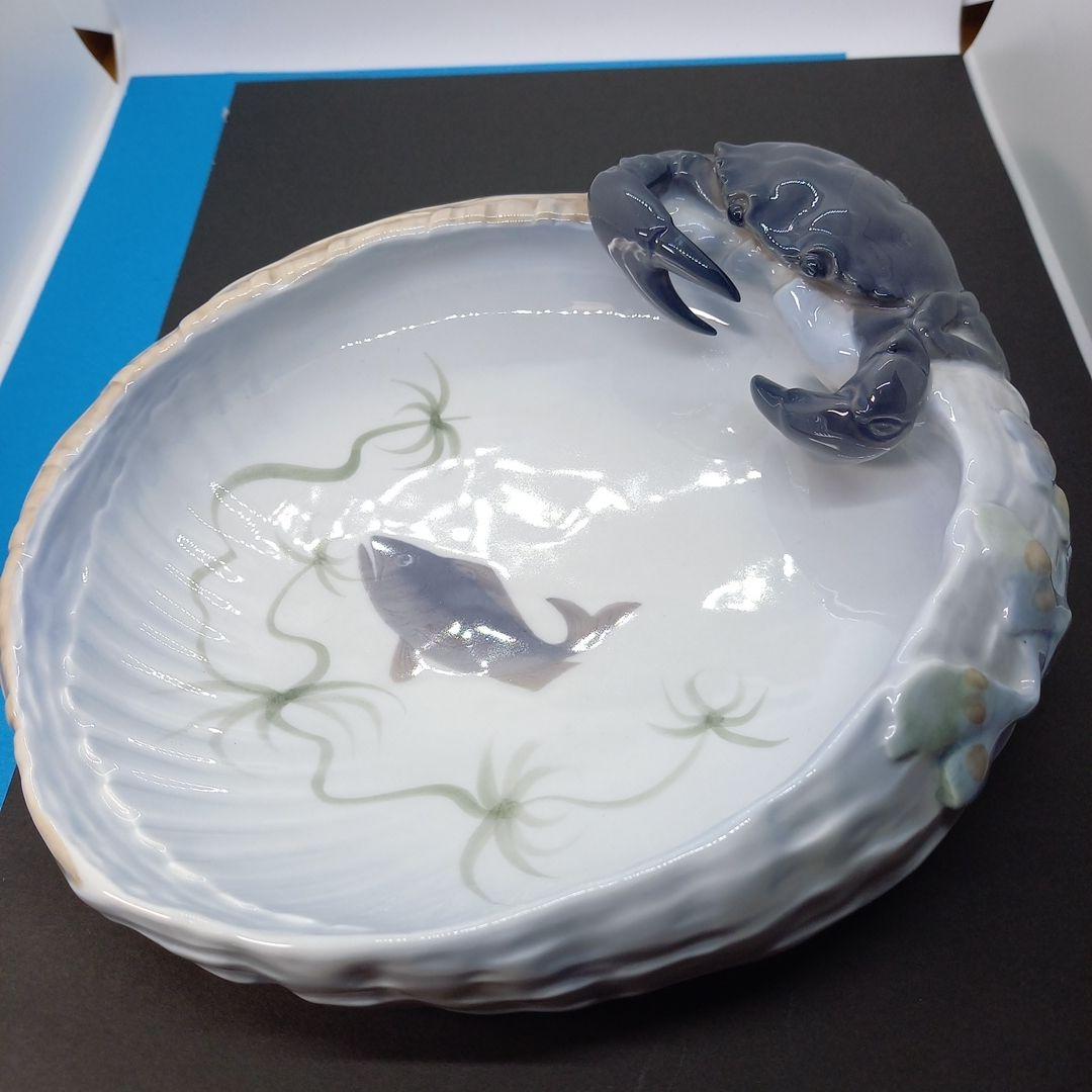 ロイヤルコペンハーゲン　蟹飾り付きシェル鉢 エリック.ニールセン　デザイン