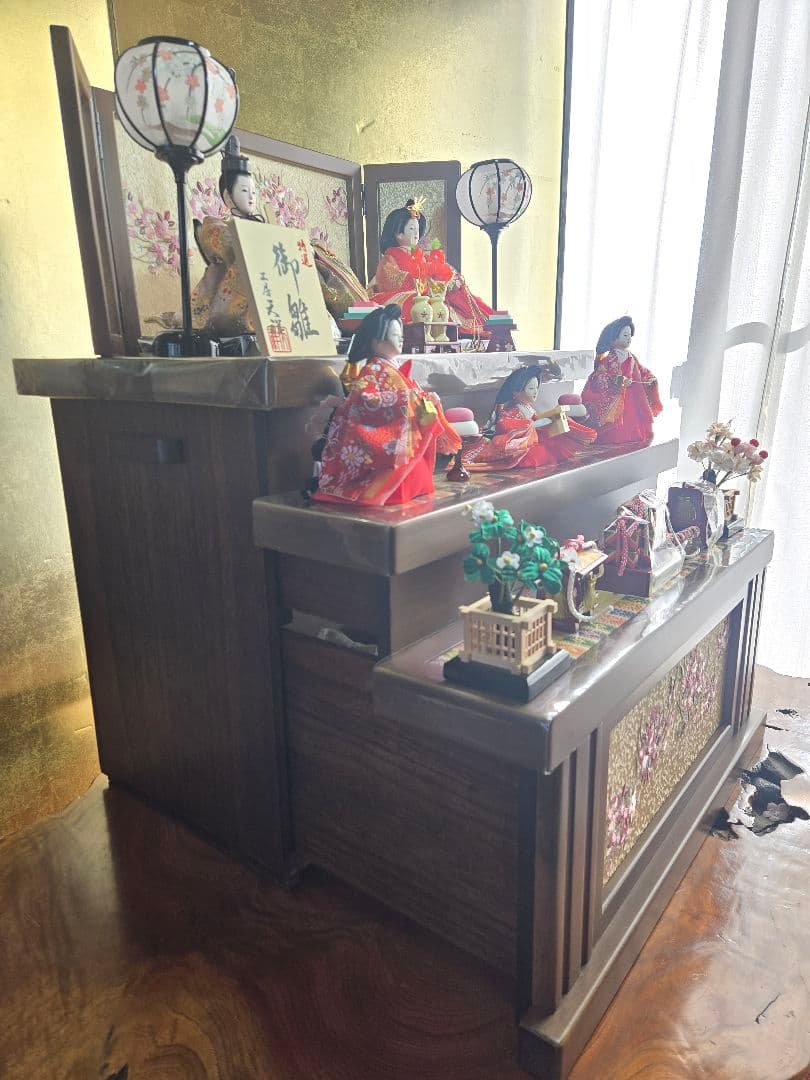 【一点限り】雛人形 収納飾り　3段 　D36