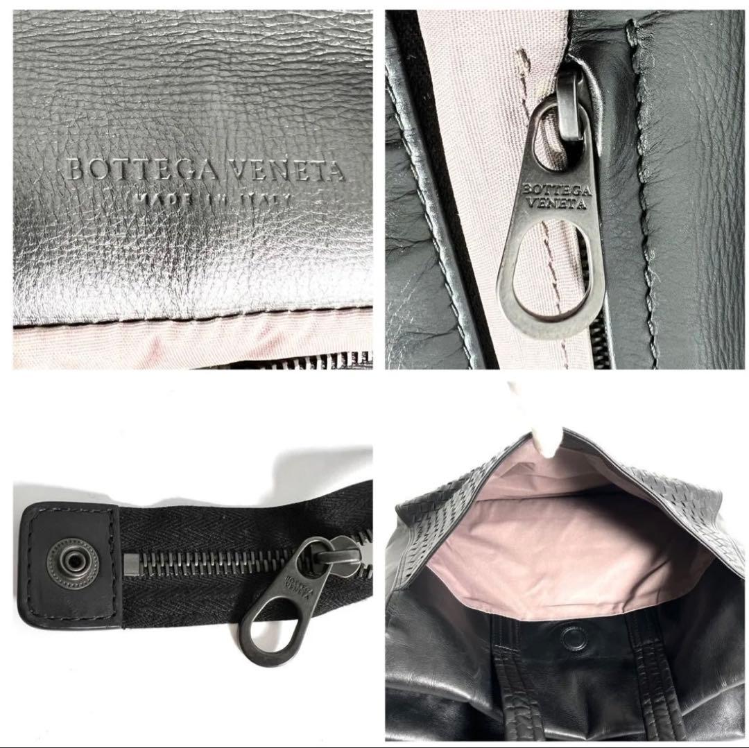 【美品】 Bottega Venetaトートバッグ オールレザー ブラック黒