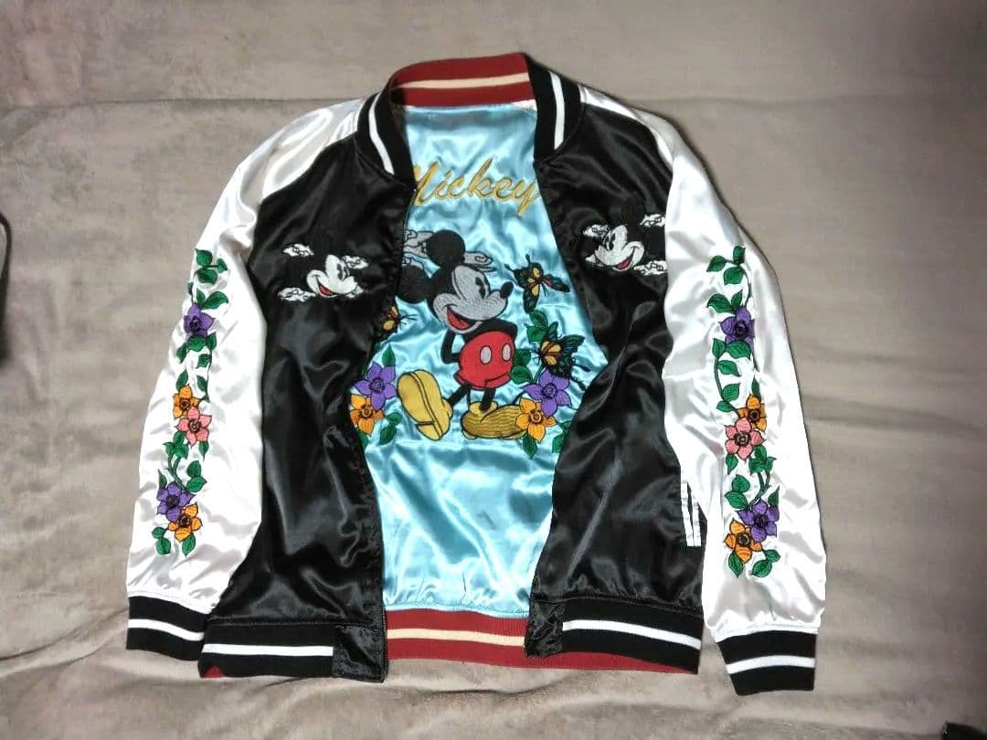 ジャケット・アウター Disney Mickey Reversible Vintage Sukajan