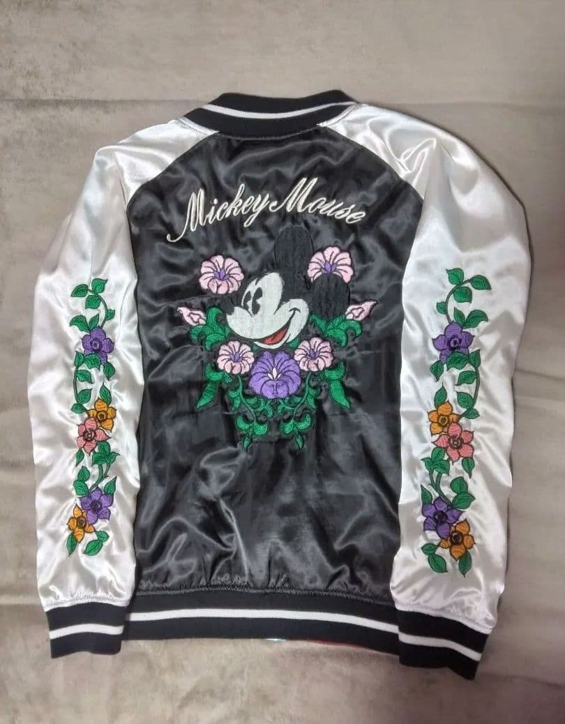 ジャケット・アウター Disney Mickey Reversible Vintage Sukajan