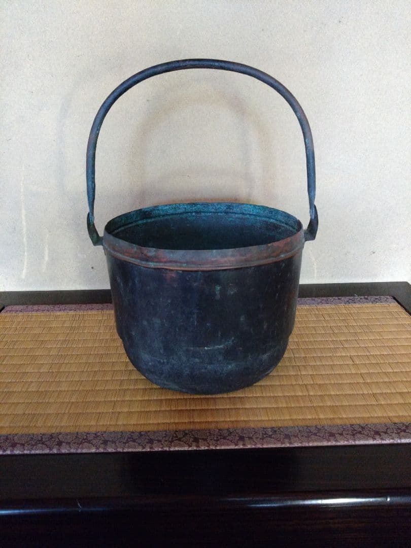 銅製　大鍋　アンティーク