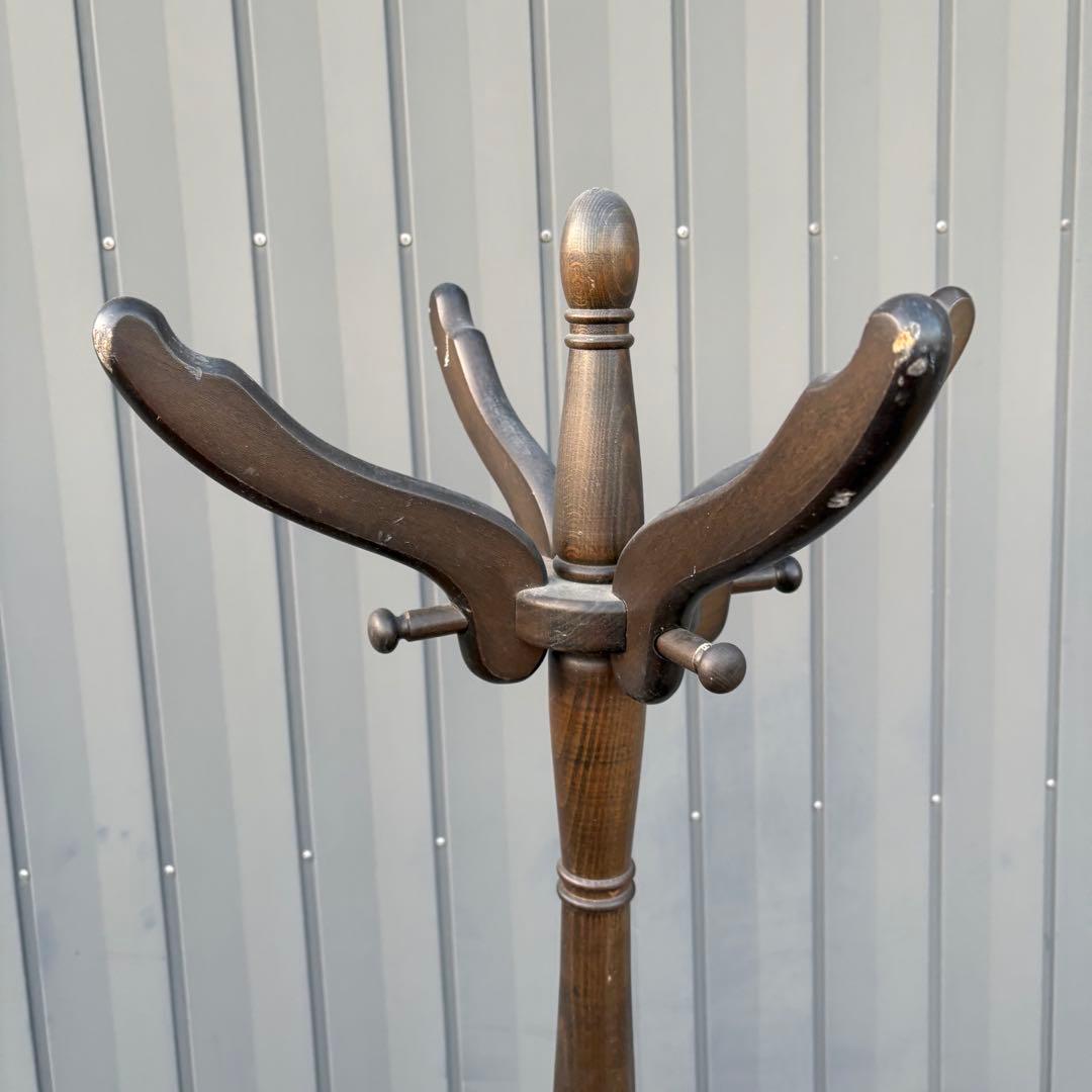 C2 昭和レトロ 木製 コートハンガー ニチハン ヴィンテージ ハンガースタンド