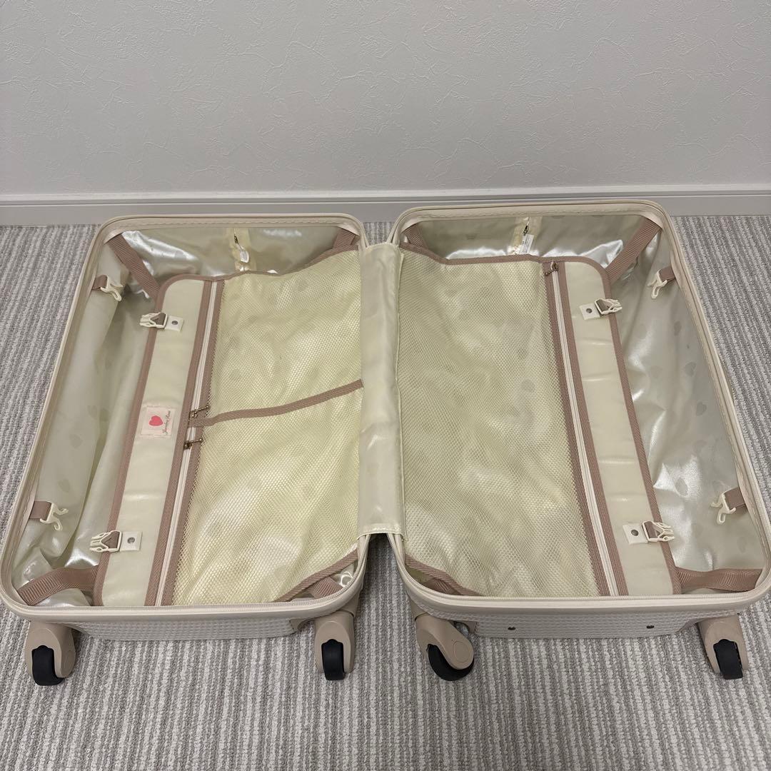 【美品】ジュエルナローズ　ラタンシェルトローリー　スーツケース