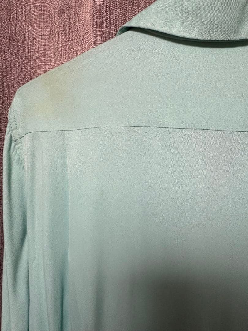 50s Arrow アロー ティファニー ブルー 盾タグ レーヨン ギャバ