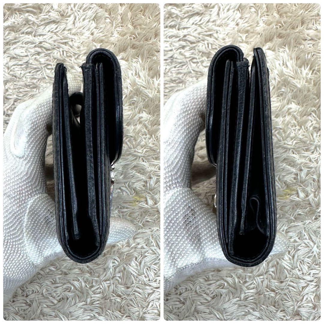 【美品】DIOR 長財布 トロッター オブリーク 二つ折り グレー