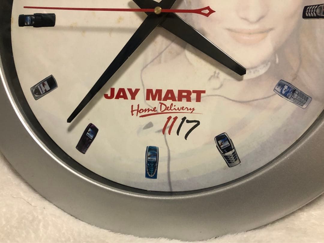 希少 正規品 NOKIA ノキア 時計 掛け時計 非売品 入手困難 動品 可動品