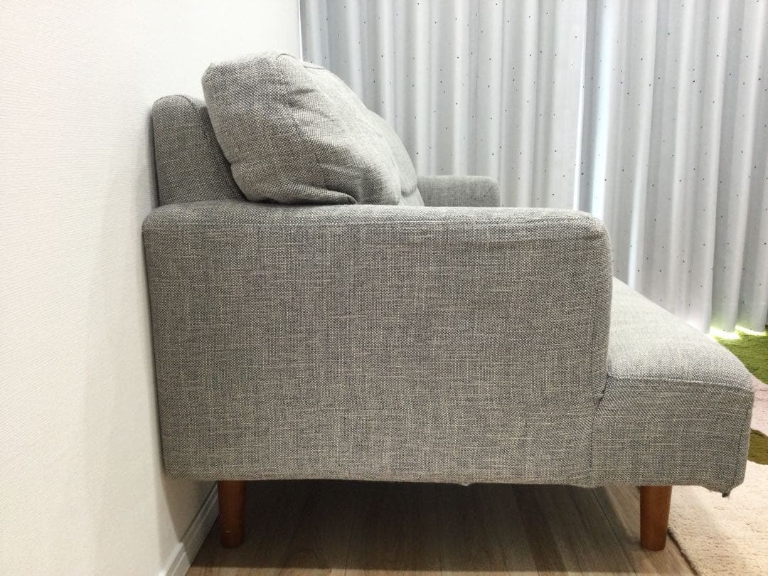 unico KOKOT カバーリングソファ 2シーター　グレー　最終値下げ