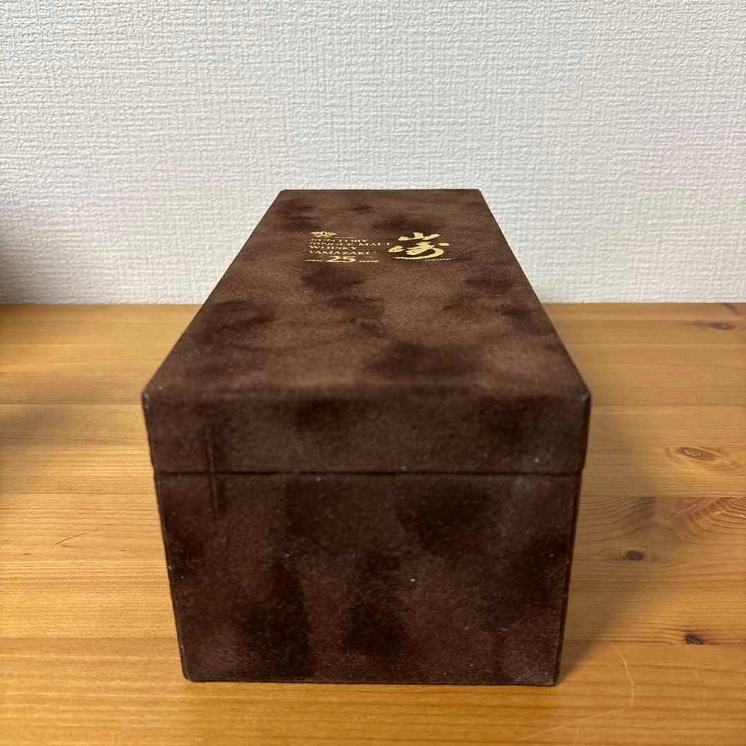 【空箱】　サントリーウイスキー　山崎25年　ベロアケース　空箱❷
