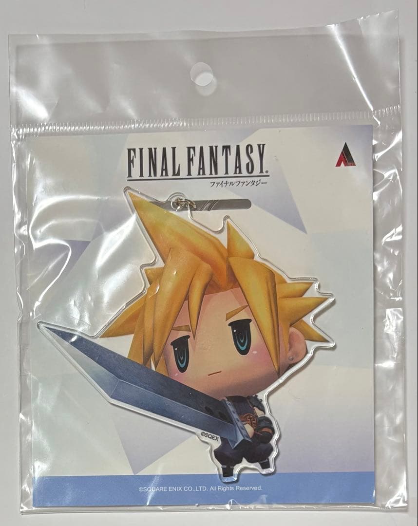 ワールド オブ ファイナルファンタジー　クラウド　ビッグアクリルキーホルダー