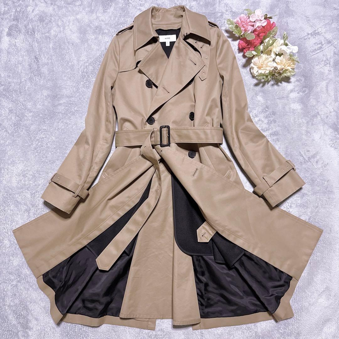 現行【未使用級】HYKE トレンチコート レギュラー ライナー M レディース
