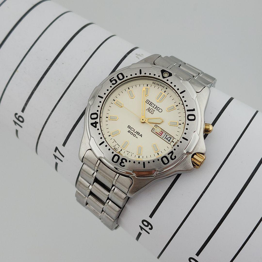 ​極美品・二次電池交換済】SEIKOセイコー スキューバ キネティック