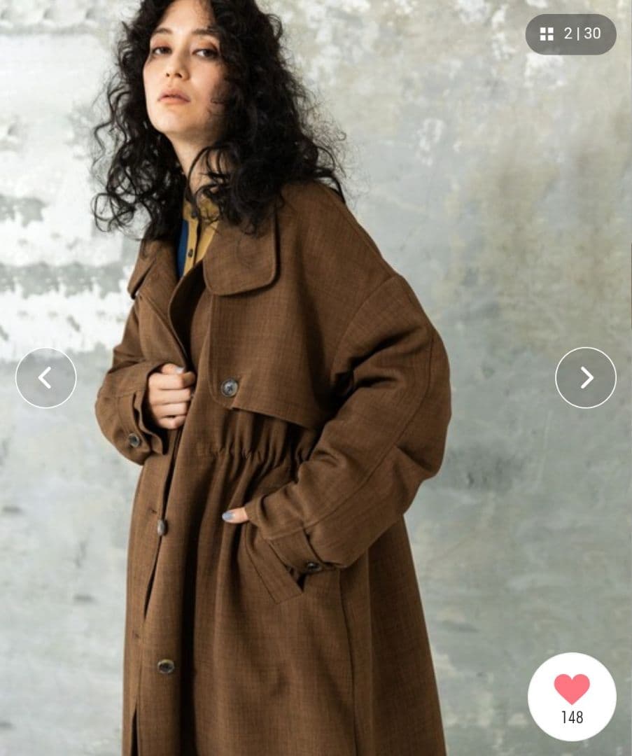 【いいね不要❌❌❌】オズモーシス／ライナー付スタンドカラーコート