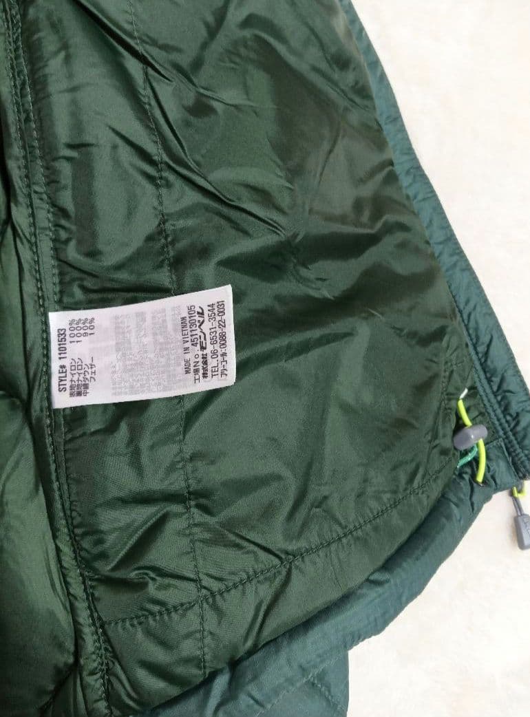 montbell　レディースS　ライトアルパインダウンパーカ　グリーン