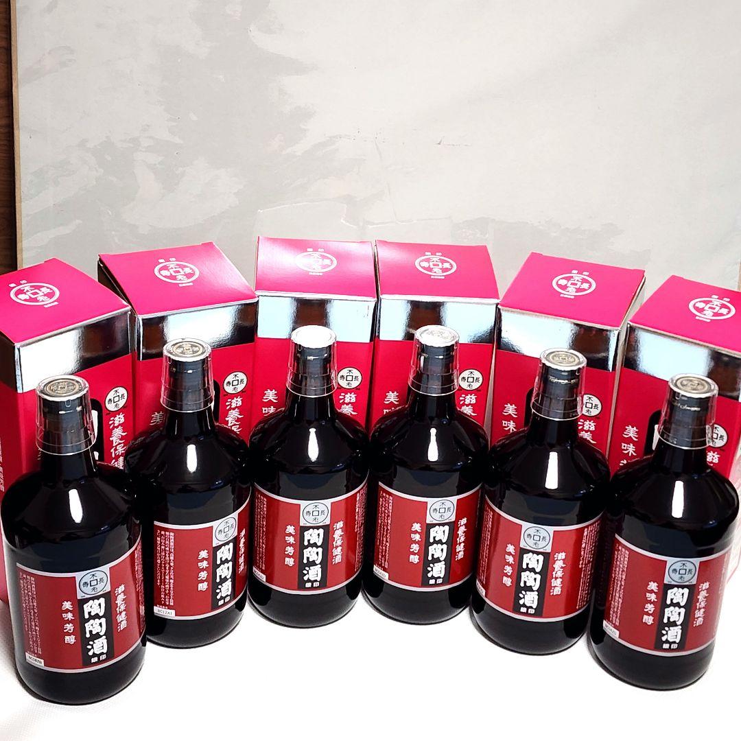 陶陶酒1000ml×6本セット　アルコール分12%銀印　滋養保健酒　新品未開封品