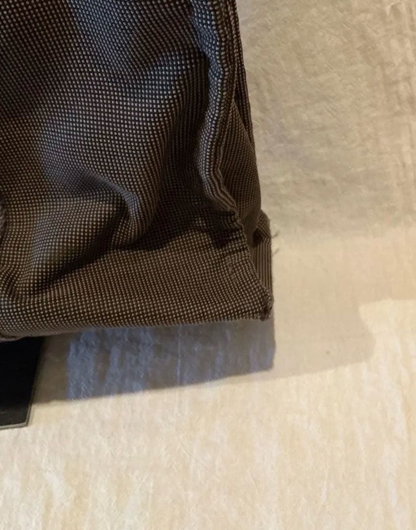 エルメス HERMESエールラインMMグレーナイロンキャンバストートバッグ