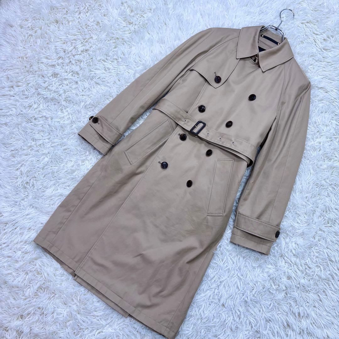 極美品 Paul Smith 2021年 ダブルトレンチコート ライナー付 M