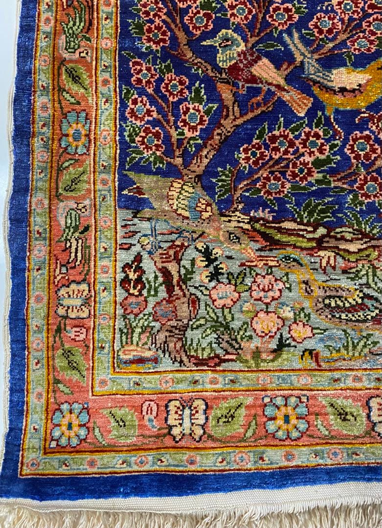 【激レア】トルコ絨毯　ヘレケ（シルク100%）