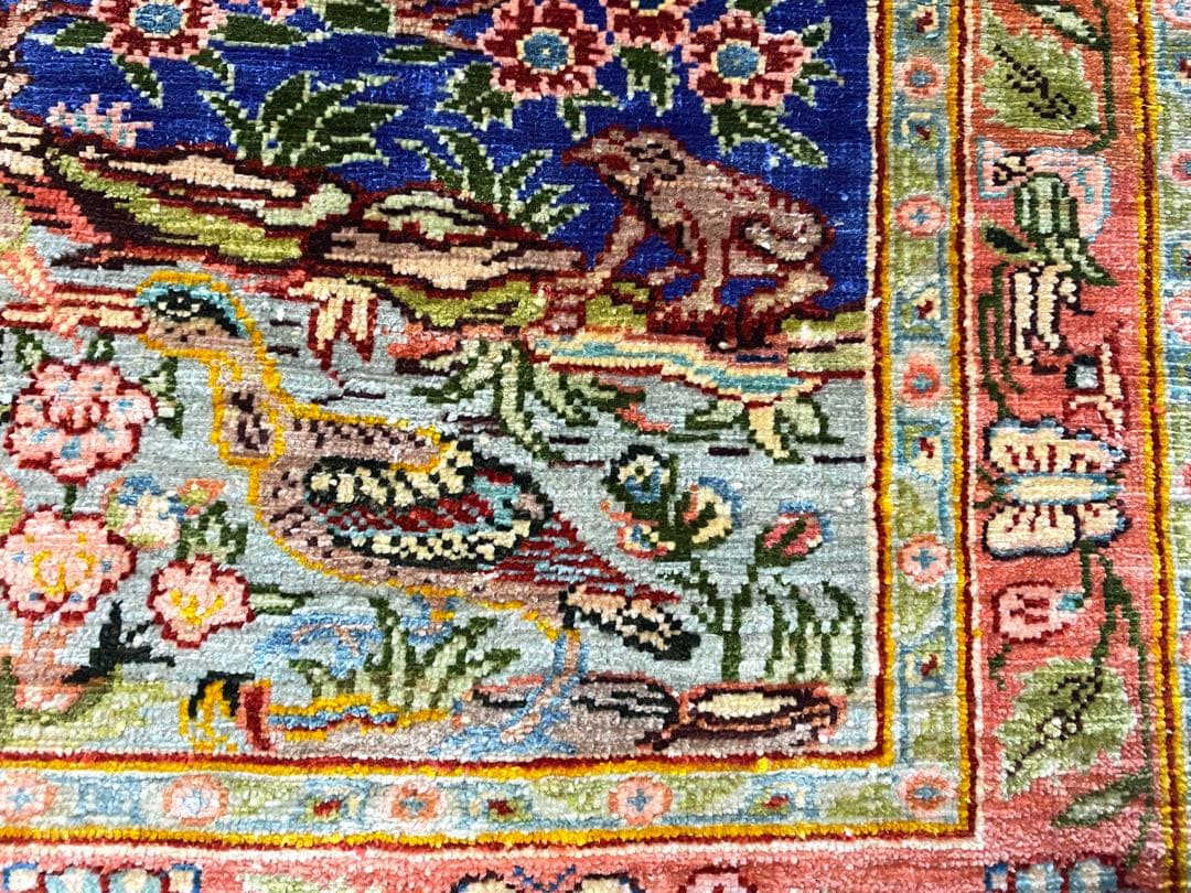 【激レア】トルコ絨毯　ヘレケ（シルク100%）