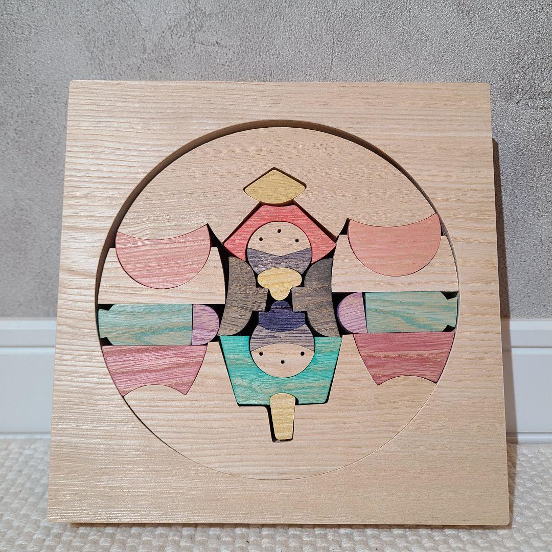 遊プラン　たもと円びな　小黒三郎　組み木　雛人形　お雛様　ひな祭り　木製