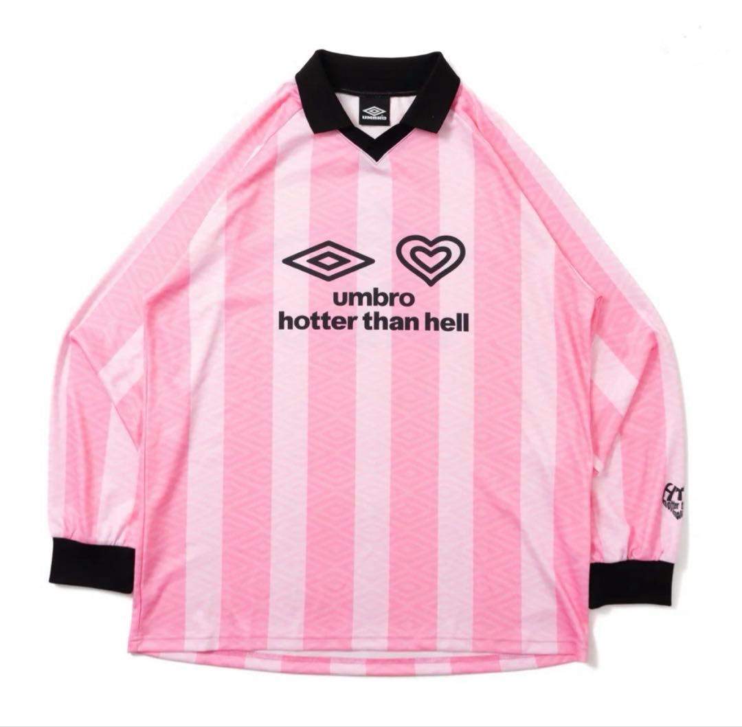 美品 HTH × umbro コラボ game shirt ゲームシャツ ピンク