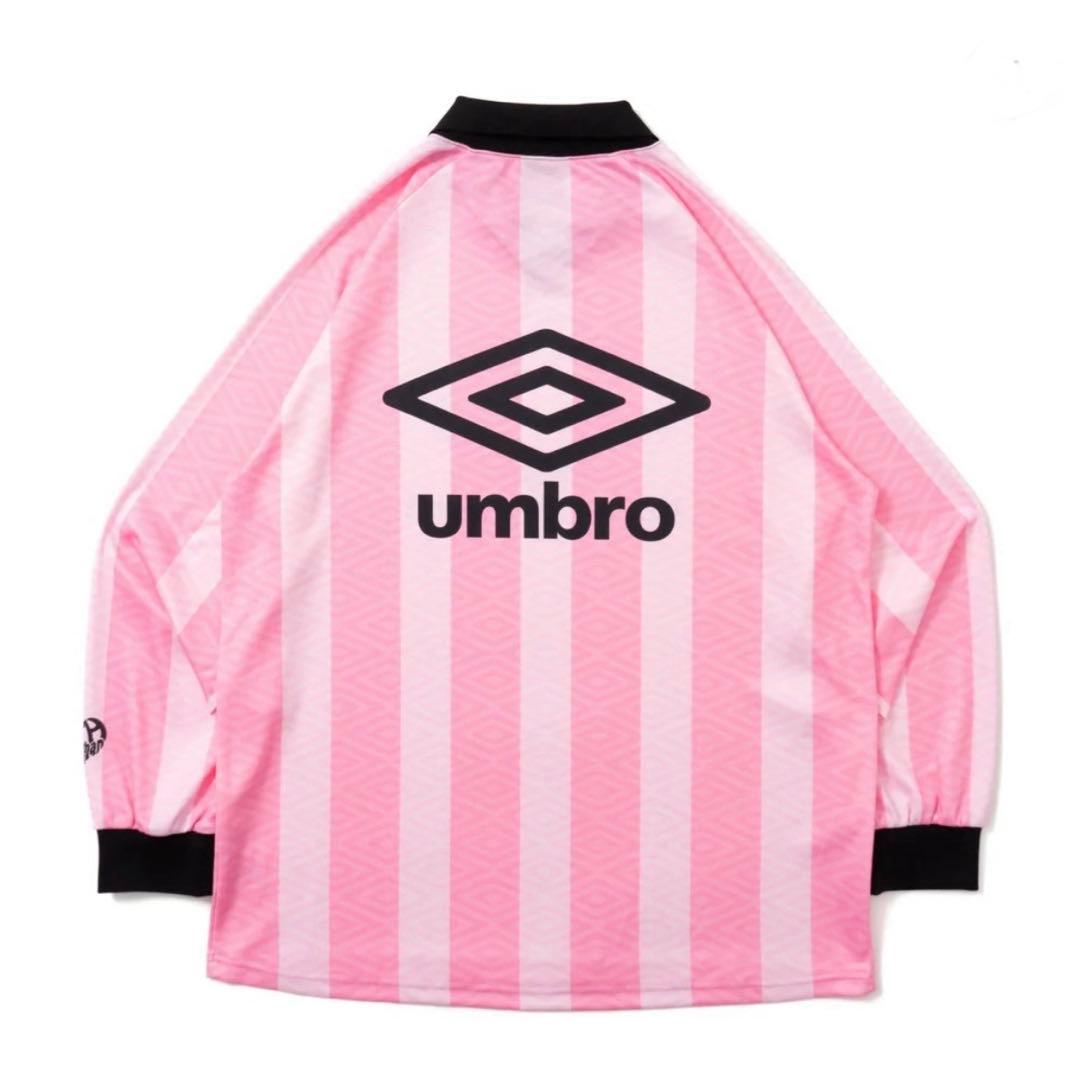 美品 HTH × umbro コラボ game shirt ゲームシャツ ピンク