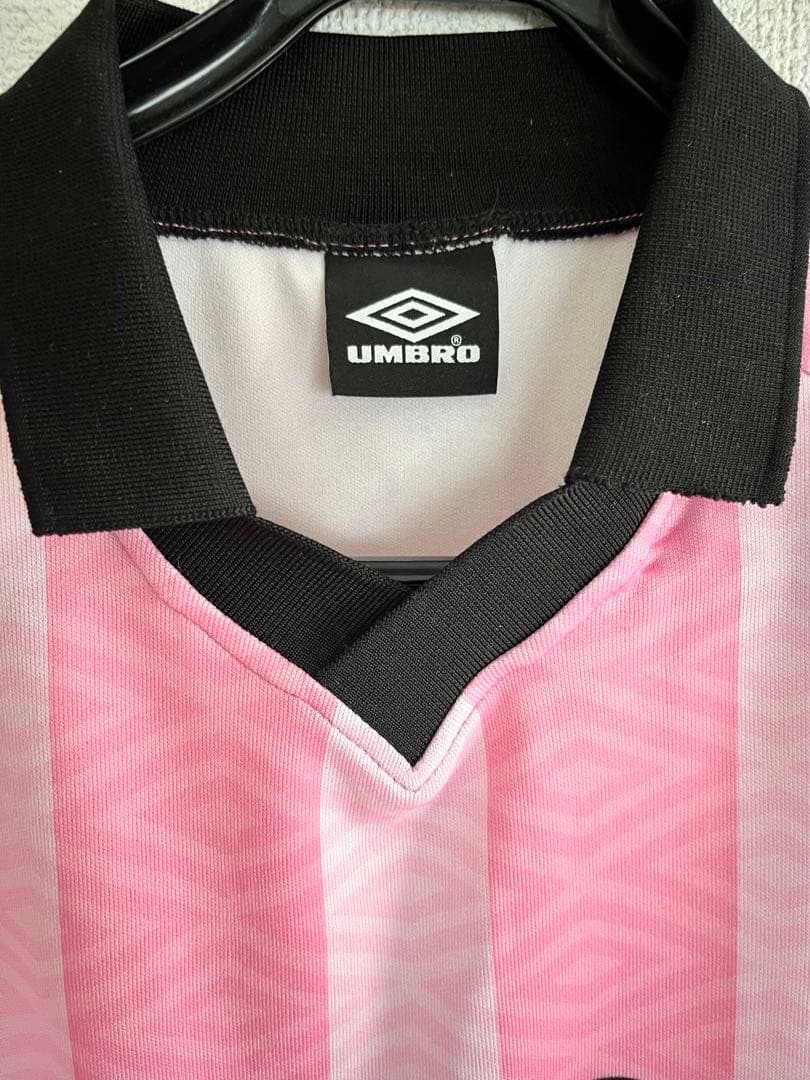 美品 HTH × umbro コラボ game shirt ゲームシャツ ピンク