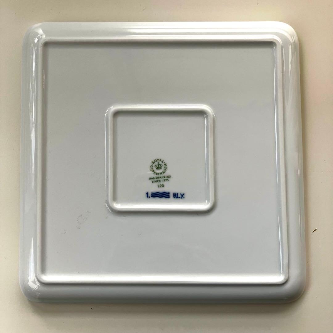 ロイヤルコペンハーゲン ブルーフルーテッド 角皿 20cm 新品