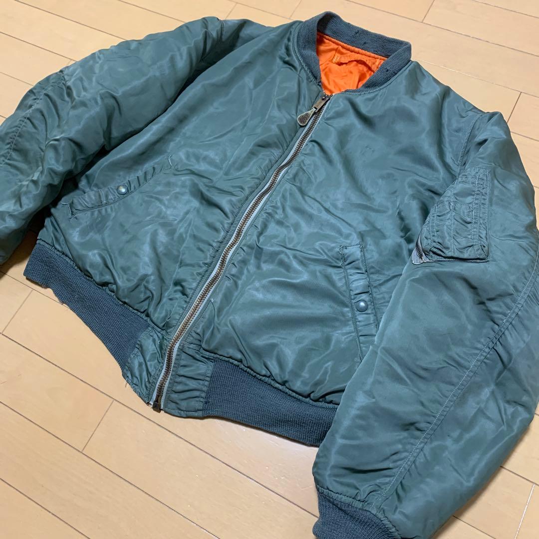 【希少】62年L 米軍実物 MA-1 Cタイプ コンマー スカイライン