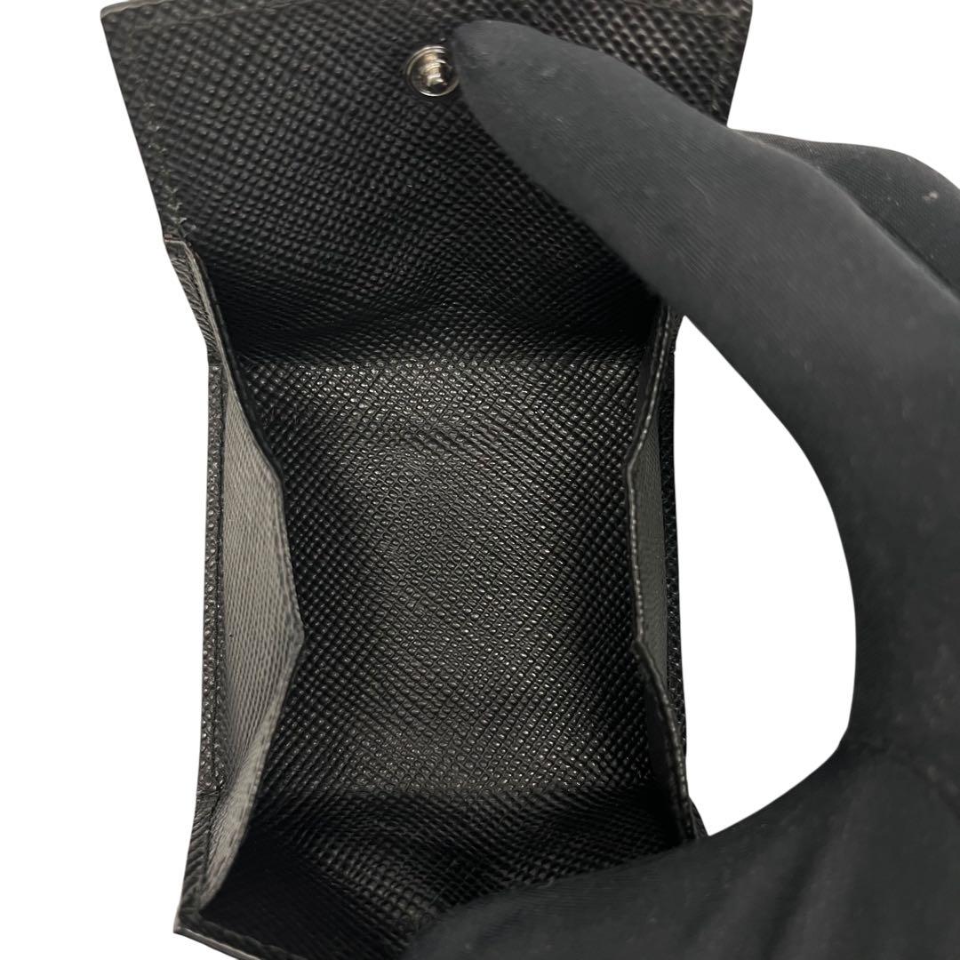 未使用級✨プラダ ケース 三角ロゴ サフィアーノレザー キュイール 黒