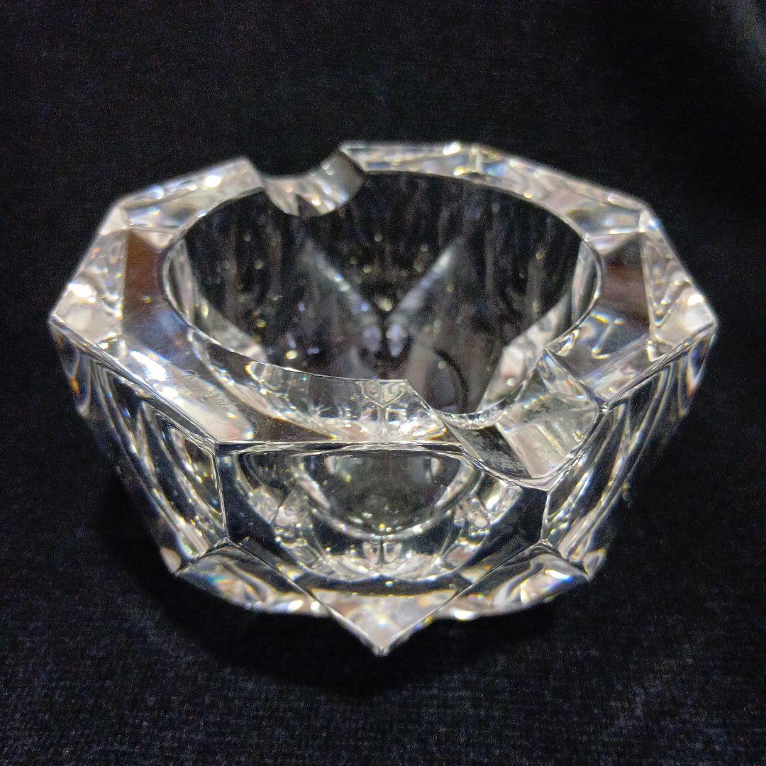 Baccarat クリスタル灰皿 多面体デザイン