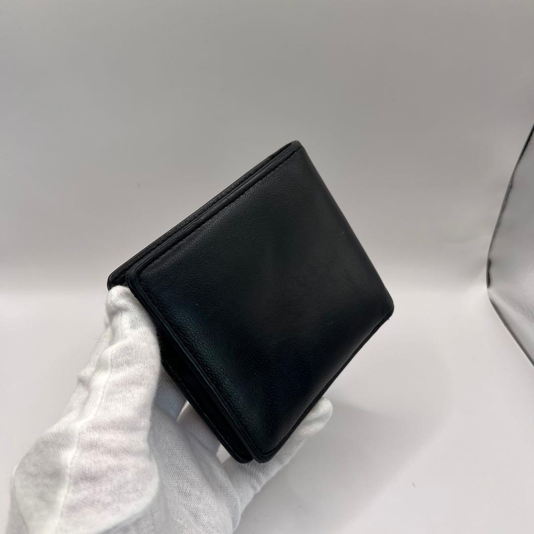 vivienne westwood 二つ折り財布　ブラック　EMMA ブルー