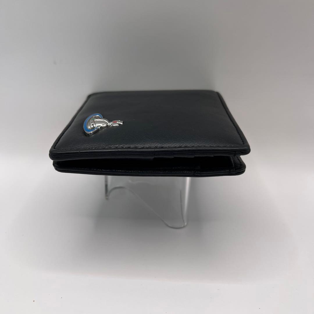 vivienne westwood 二つ折り財布　ブラック　EMMA ブルー