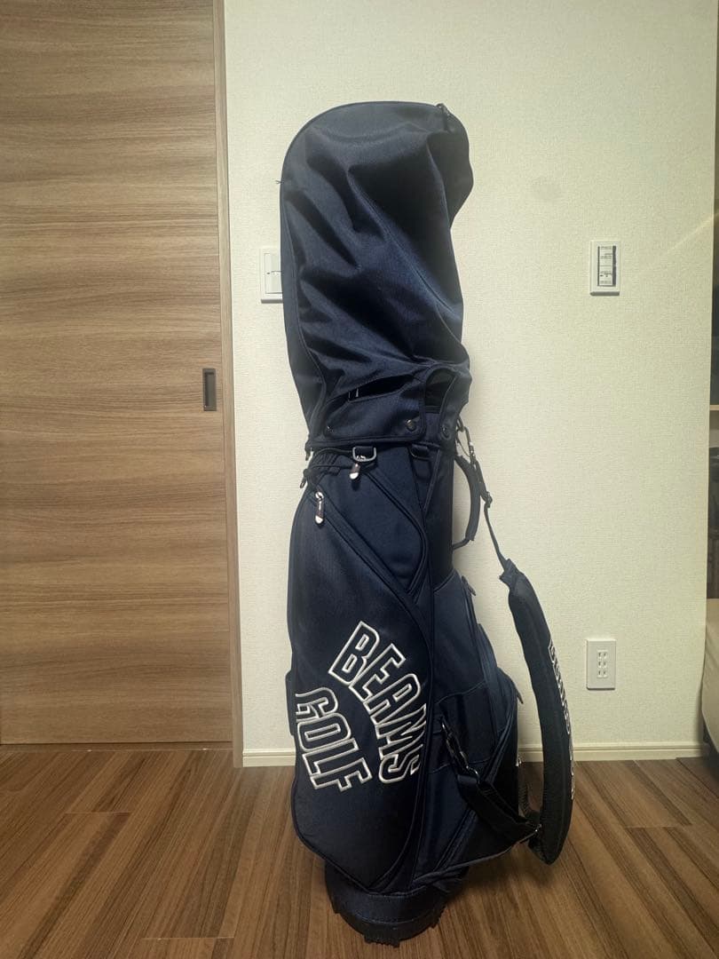 BEAMS GOLF キャディバッグ ネイビー