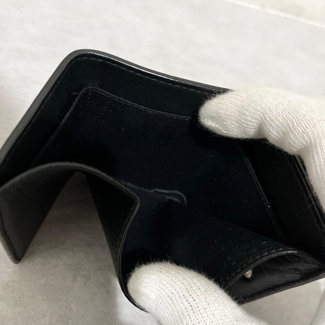 【美品✨】BALENCIAGA バレンシアガ　ペーパーミニウォレット　ブラック