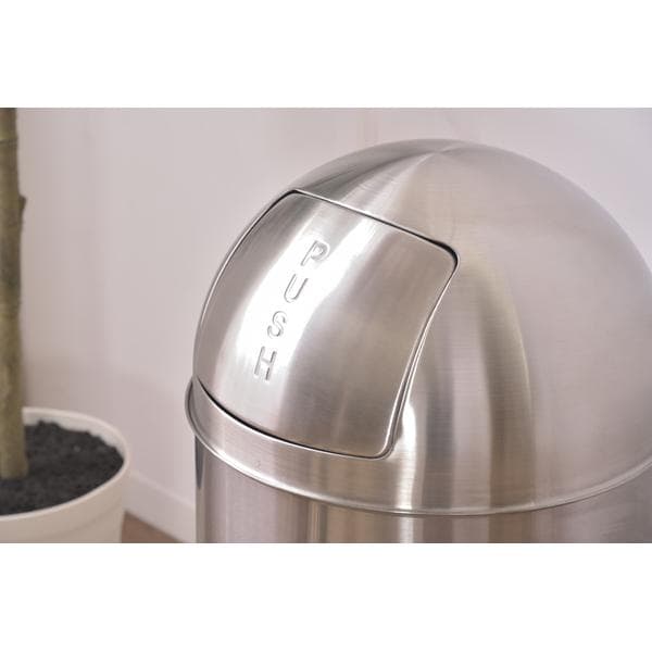 sale！お手入れ簡単 移動かんたん 30リットル 防臭 おしゃれ ゴミ箱 銀