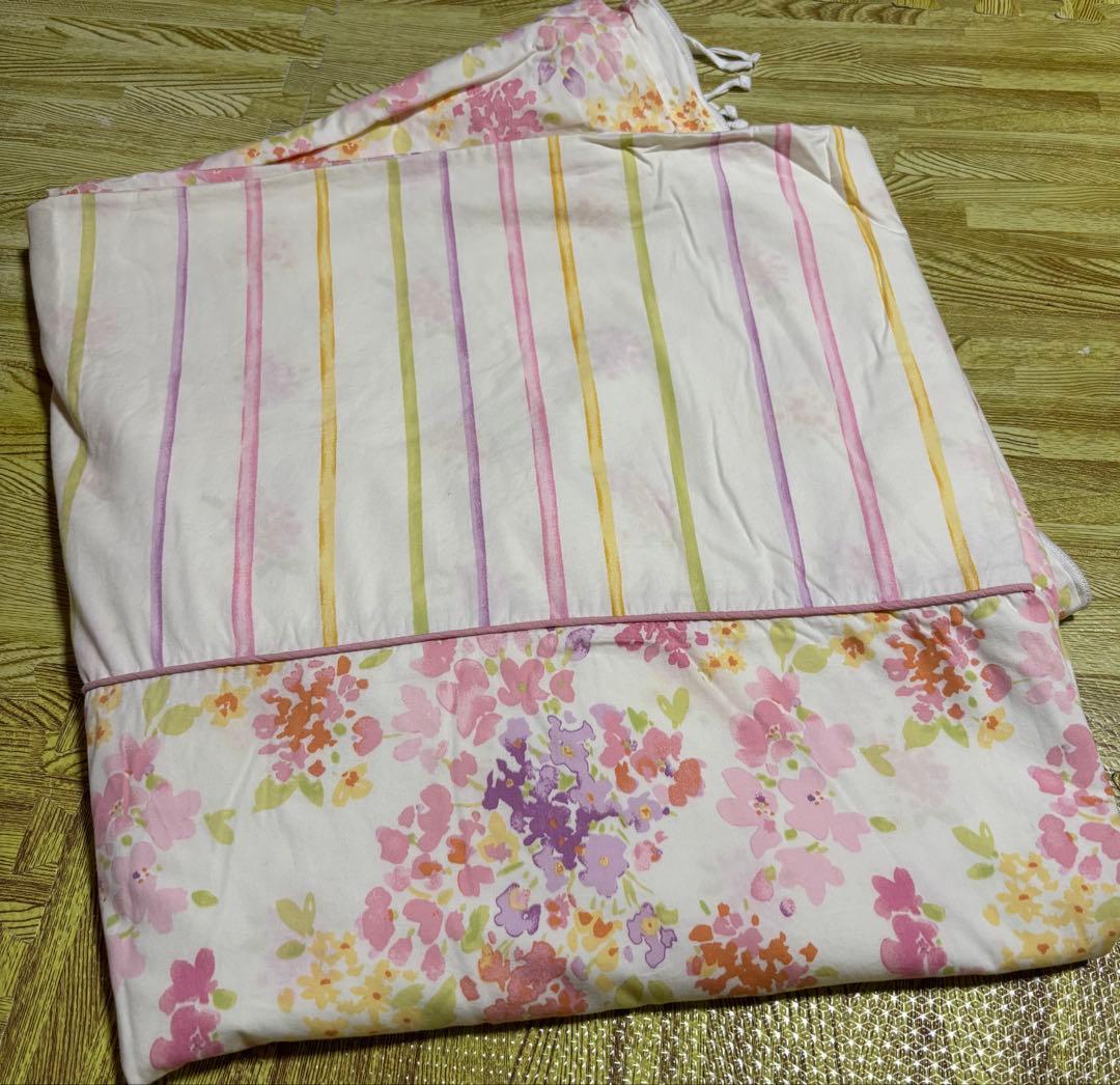 ローラアシュレイ　アメリ　花柄ベッドカバー　ダブル