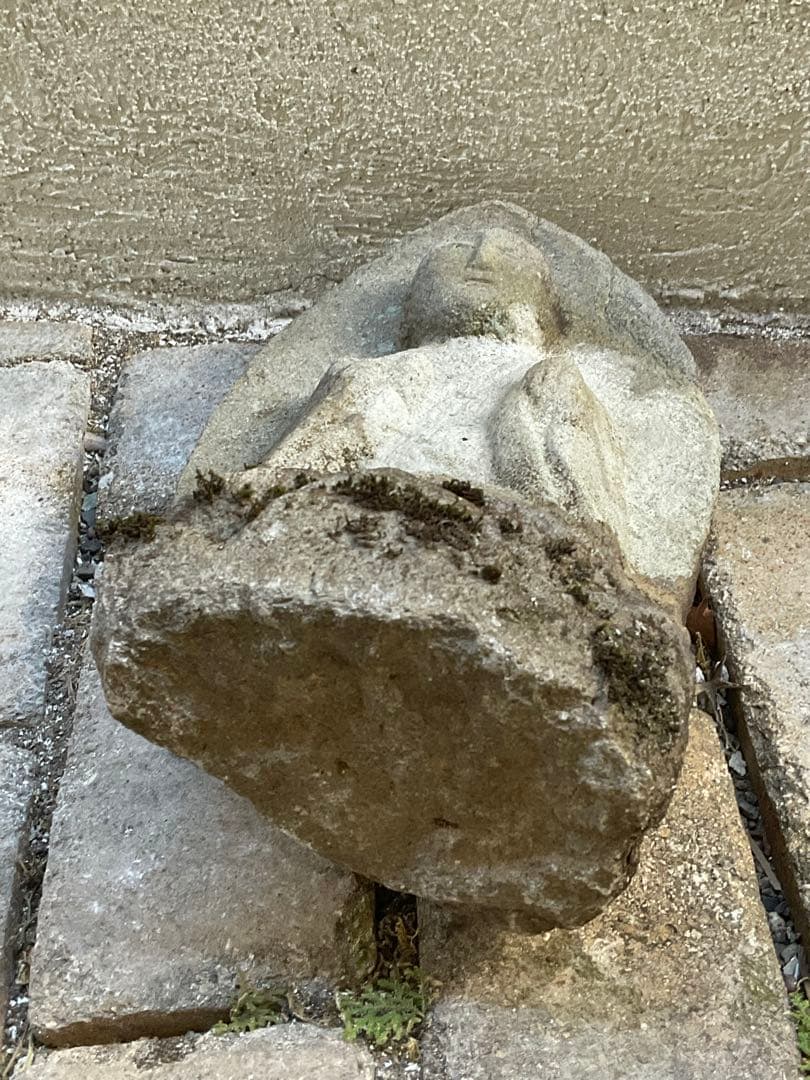 宝珠地蔵　地蔵菩薩　石仏　仏像　高さ約35cm　新潟県　江戸時代　仏教美術